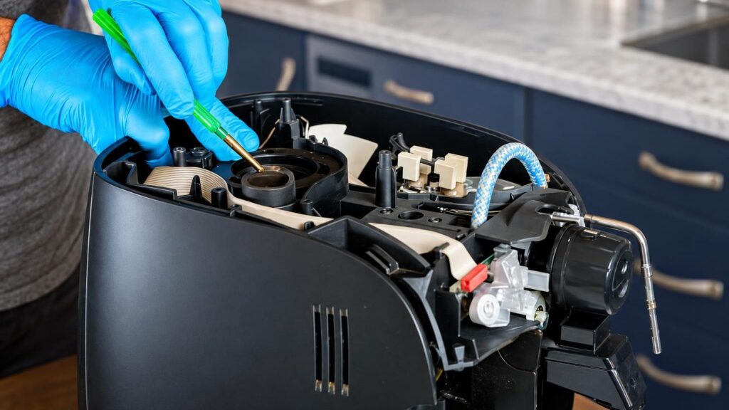 Coffee machine repair at the elMeistrai service center