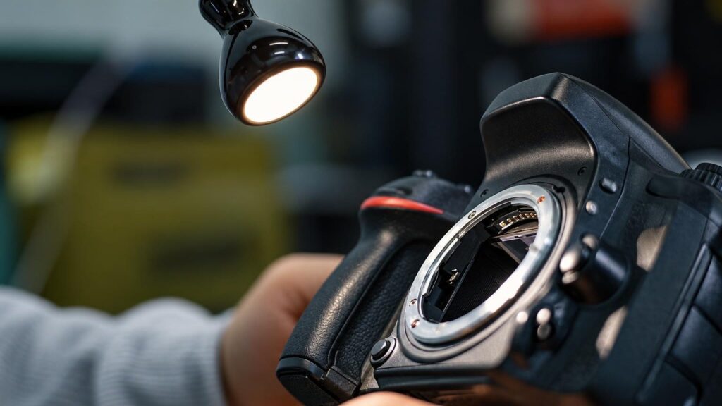 Camera repair: lenses, sensors, shutters
