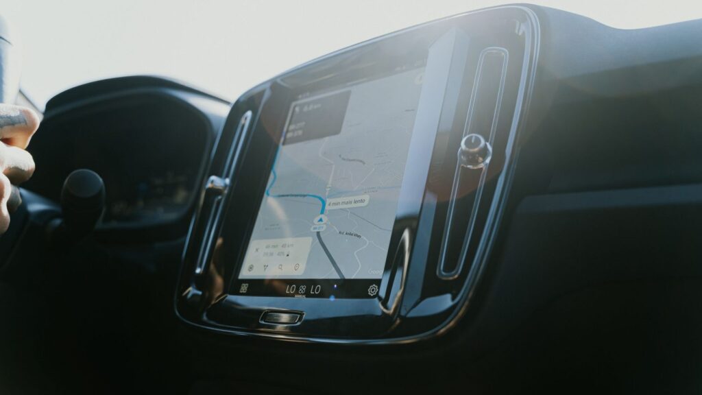 Navigation map disc and car system