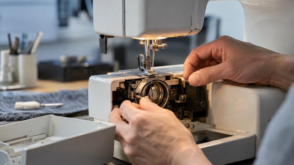 Sewing machine repair at the elMeistrai service centre in Klaipėda
